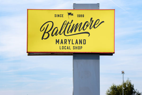 Standing Signage Mockup