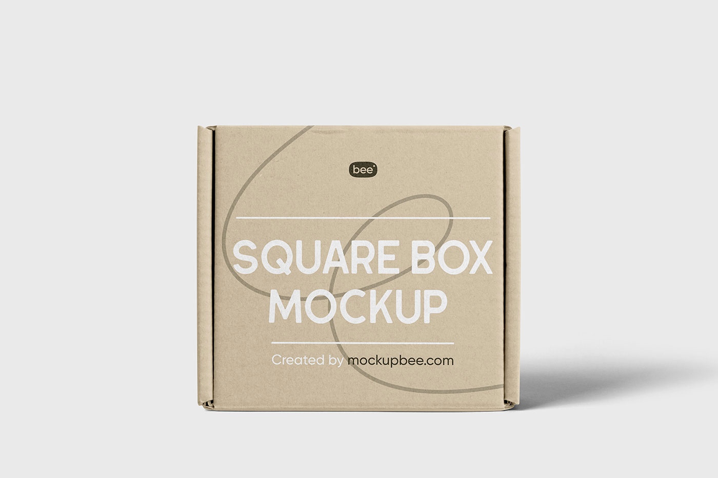 Free Standing Square Box Mockup PSD Template