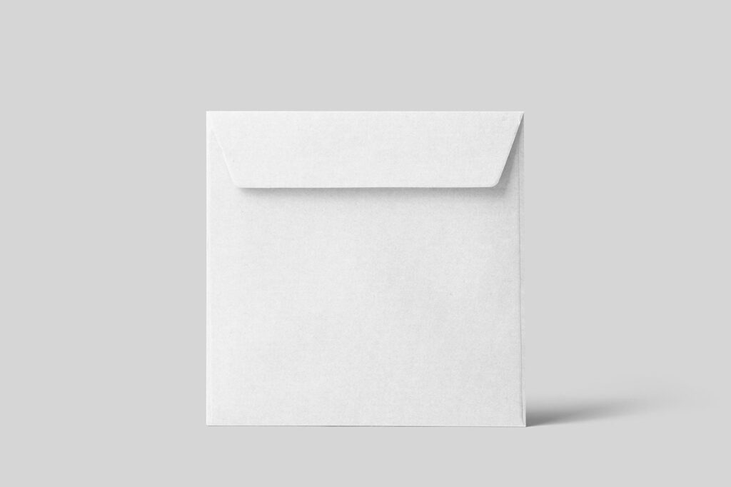 Standing Square Envelope Mockup
