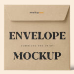 Standing Square Envelope Mockup