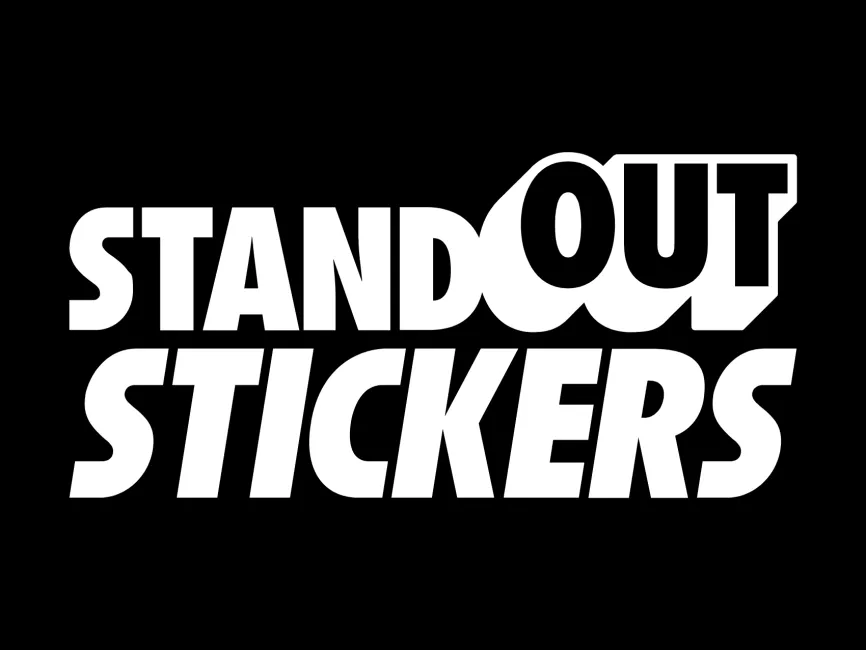 StandOut Stickers Black Logo