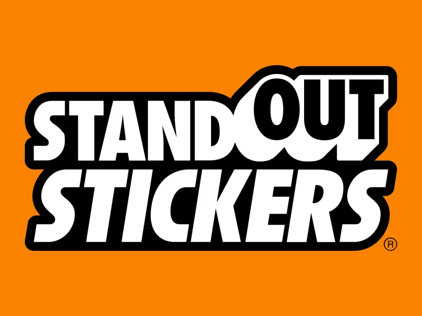 StandOut Stickers Black Logo