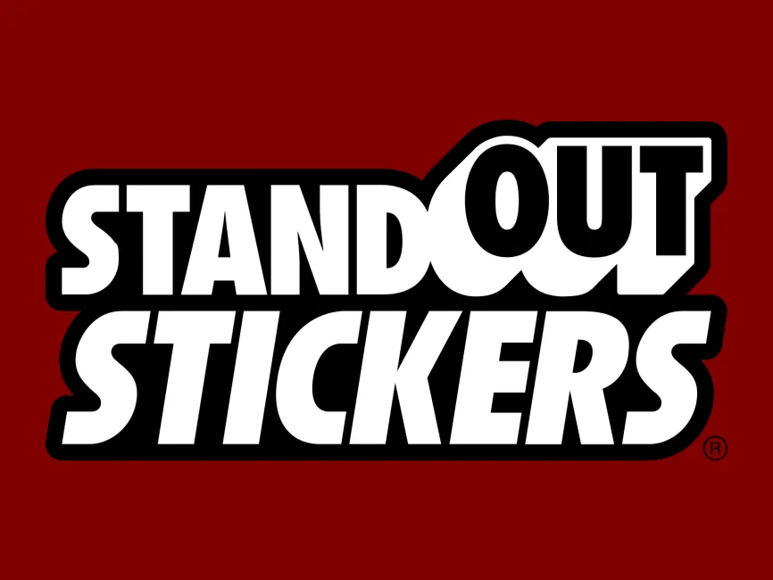 StandOut Stickers Black Logo