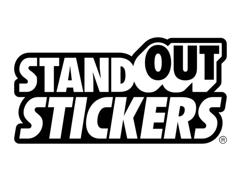 StandOut Stickers Black Logo
