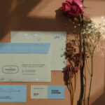 Stationery Items Laid in the Top View Mockup