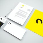 Stationery Mockup Featuring Cards, Papers and a Pencil