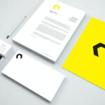 Stationery Mockup Featuring Cards, Papers and a Pencil