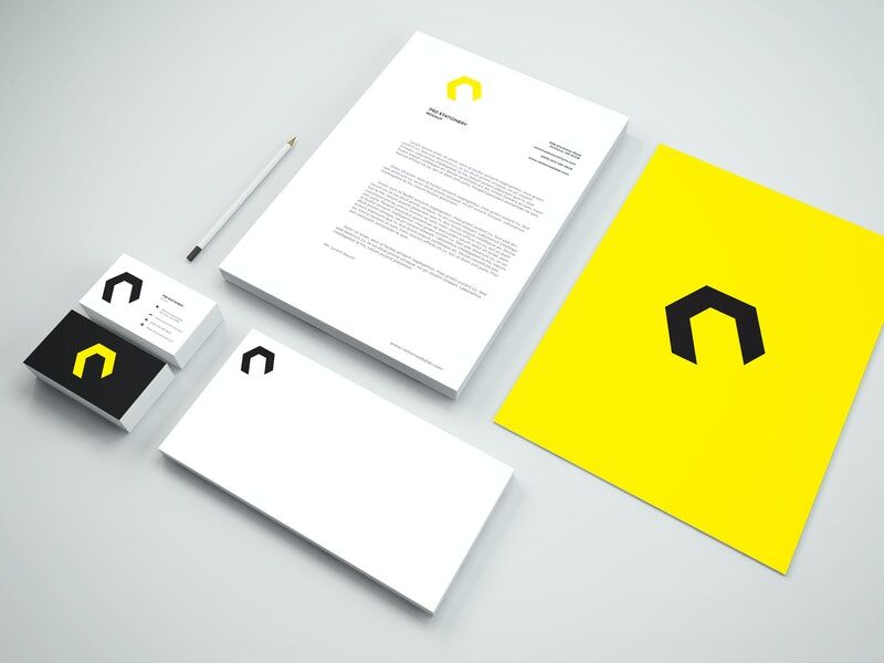 Stationery Mockup Featuring Cards, Papers and a Pencil
