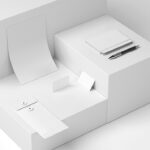 Stationery Mockup Featuring Letterhead, Business Cards, Envelope, and Notebook