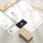 Stationery Mockup with Delicate Shadows in 6 Visions
