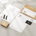 Stationery Mockup with Delicate Shadows in 6 Visions