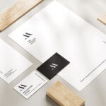 Stationery Mockup with Delicate Shadows in 6 Visions