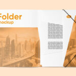 Stationery Open Folder Mockup