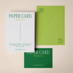 Stationery Paper Card Mockups