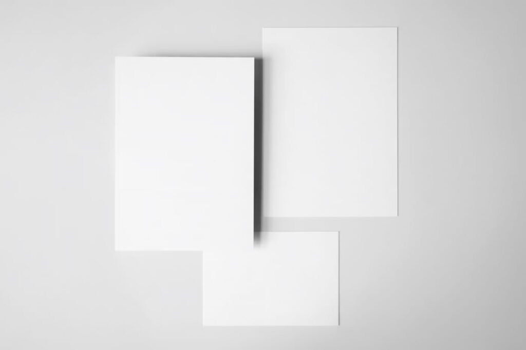 Stationery Paper Card Mockups