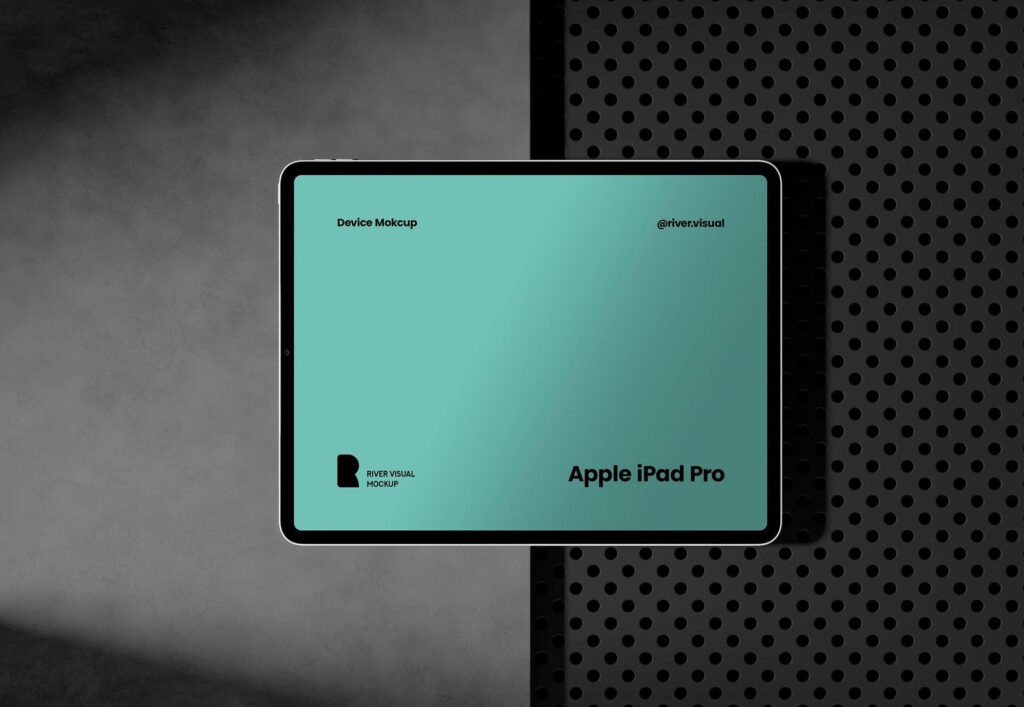 Steel Concrete iPad Pro Mockup