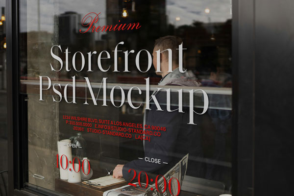 Storefront Cafe Mockup
