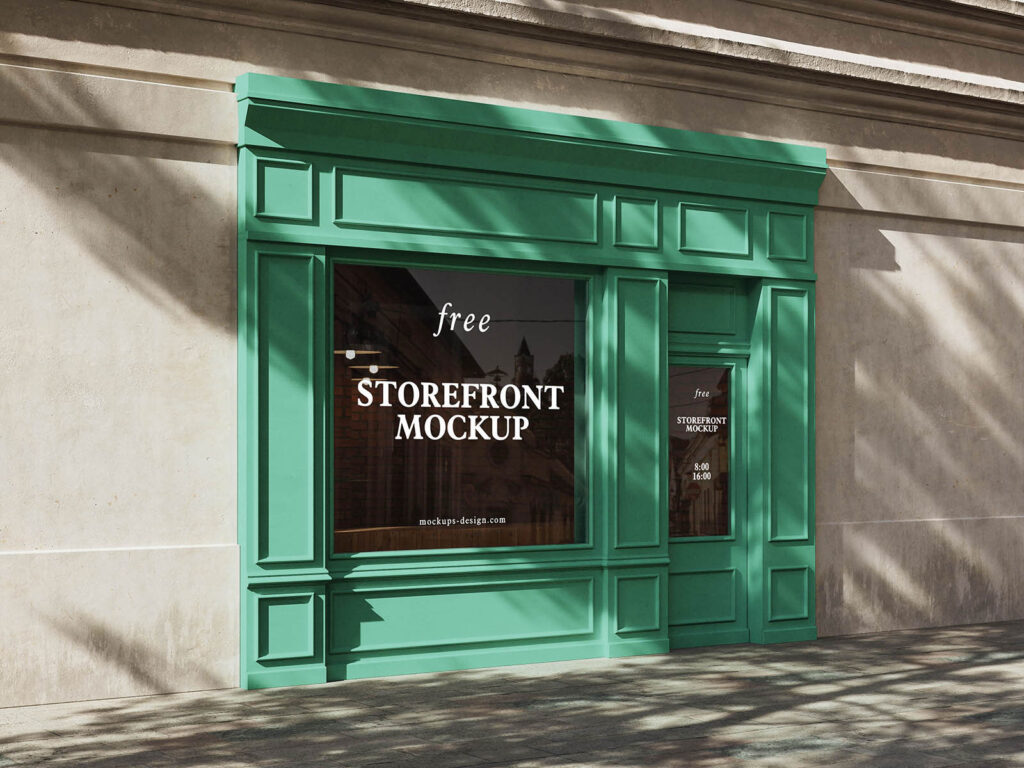 Storefront Mockup Classic Facade