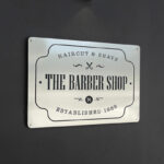 Storefront Plaque Sign Mockup