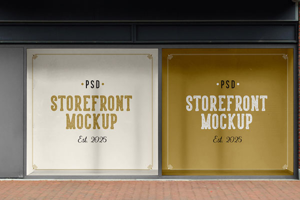 Storefront Window Logo Mockups