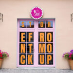 Storefront with Sign Mockup