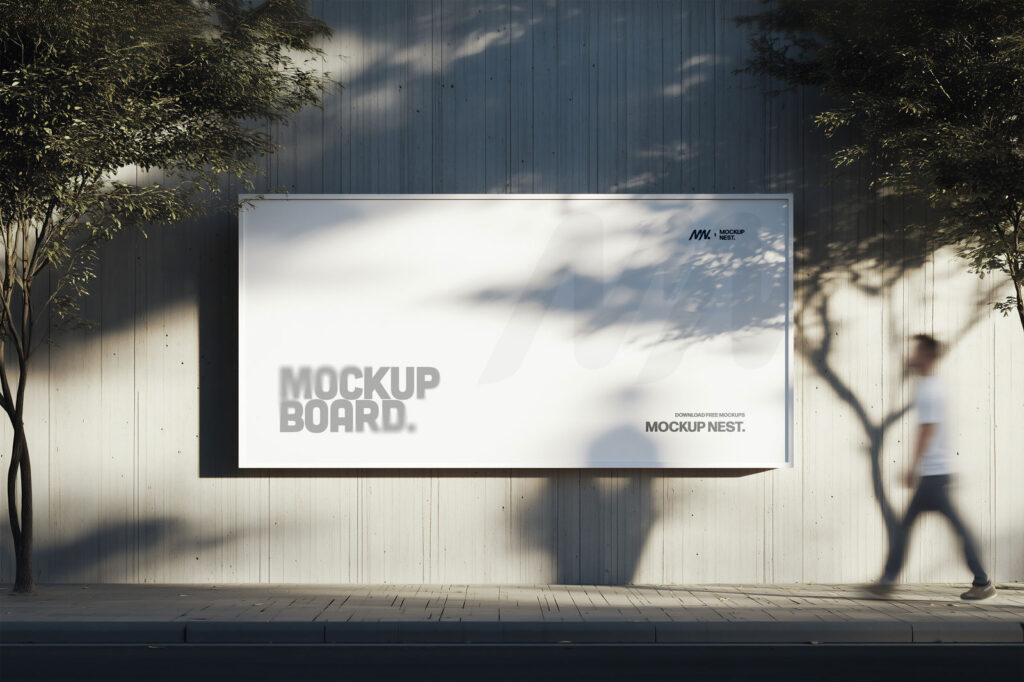 Street Billboard Mockup