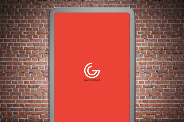 Street Billboard Mockup against Brick Wall for Branding Advertisement