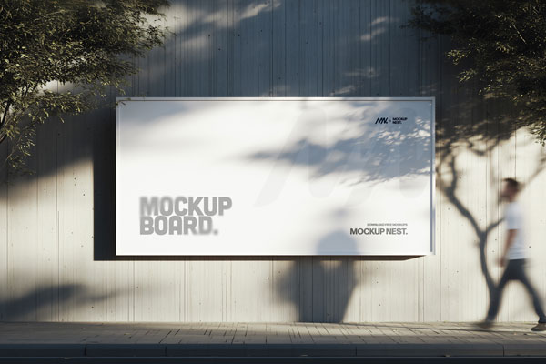 Street Billboard Mockup