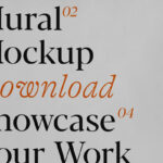 Street Mural Mockup in Facing Showcase