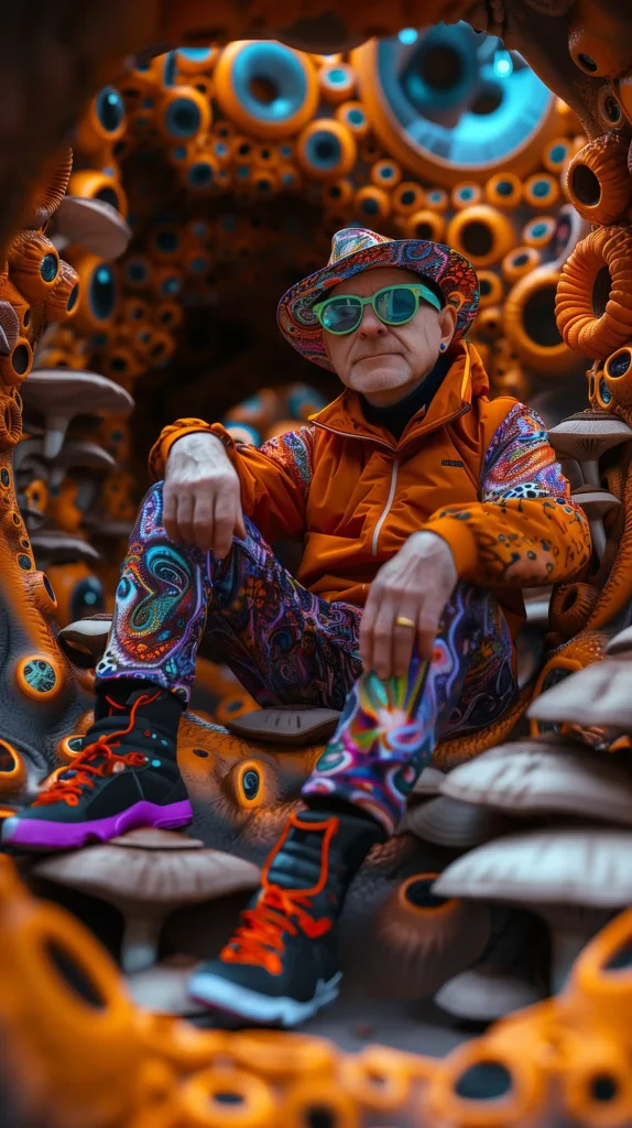 Street Self-Portrait Psychedelic Airbrush Art