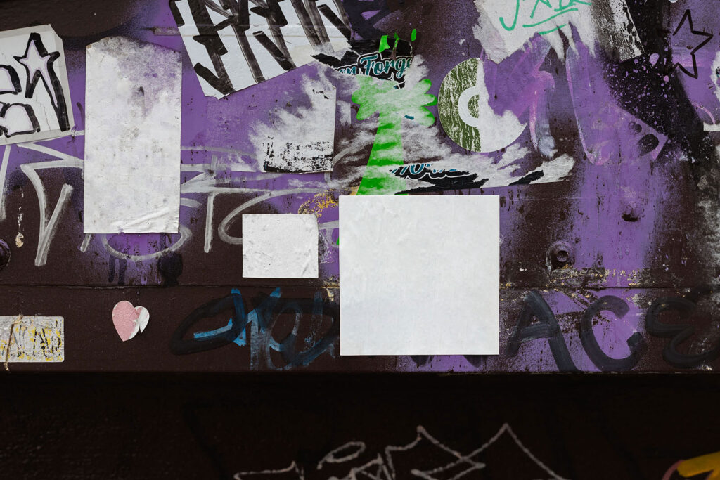 Street Sticker Mockup