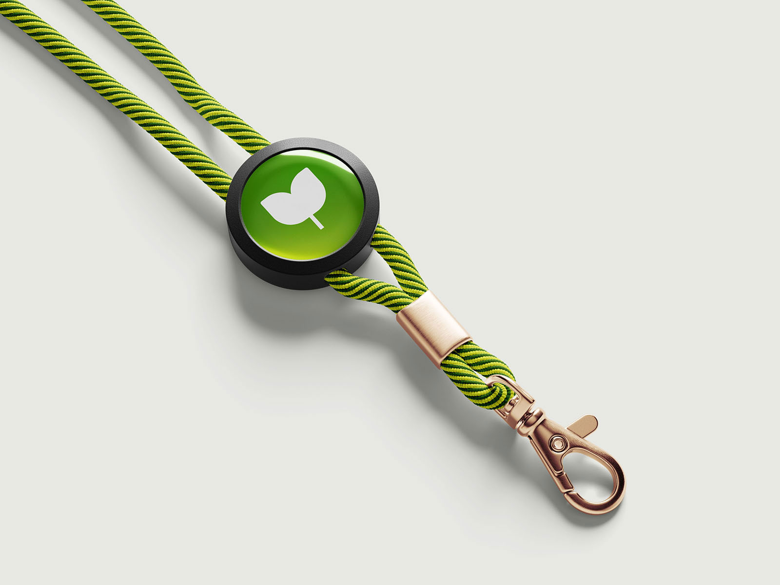 Free String Lanyard Mockup in 4 Showcases PSD Template