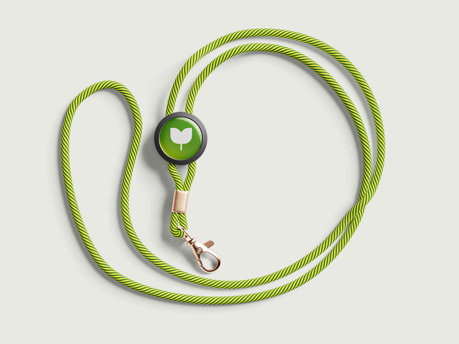 Free String Lanyard Mockup in 4 Showcases PSD Template