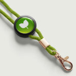 String Lanyard Mockup in 4 Showcases