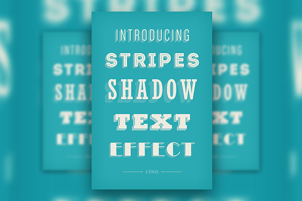 Stripes Shadow Text Effect