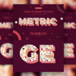 Strips 3D Shadow Text Effect