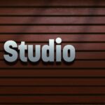 Studio Bold Logo Design Mockup / Text Effect on a Wooden Wall