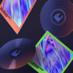 Stylish Floating Vinyls Mockup