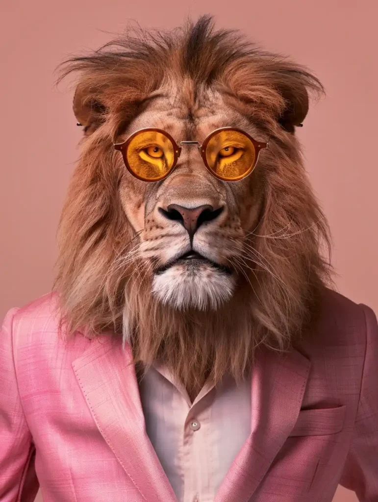 Stylish Lion Poster