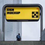 Subway Sign Mockup