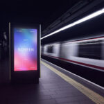 Subway Station Screen Mockup