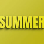 Summer Vibe Yellow Text Effect