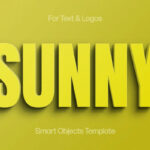 Summer Vibe Yellow Text Effect