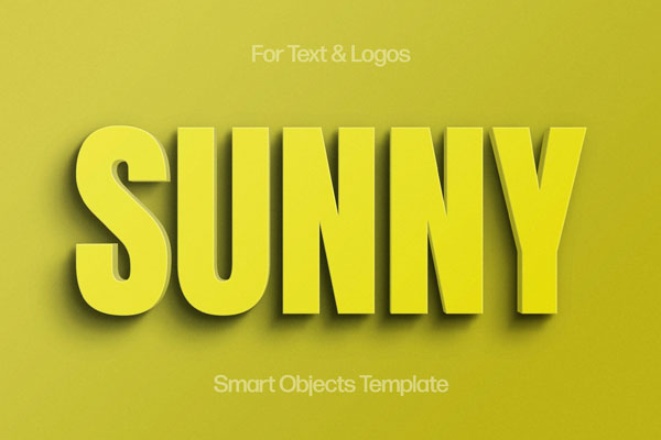 Summer Vibe Yellow Text Effect