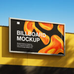Sunny Billboard Mockup in 2 Showcases