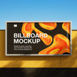 Sunny Billboard Mockup in 2 Showcases