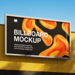 Sunny Billboard Mockup in 2 Showcases