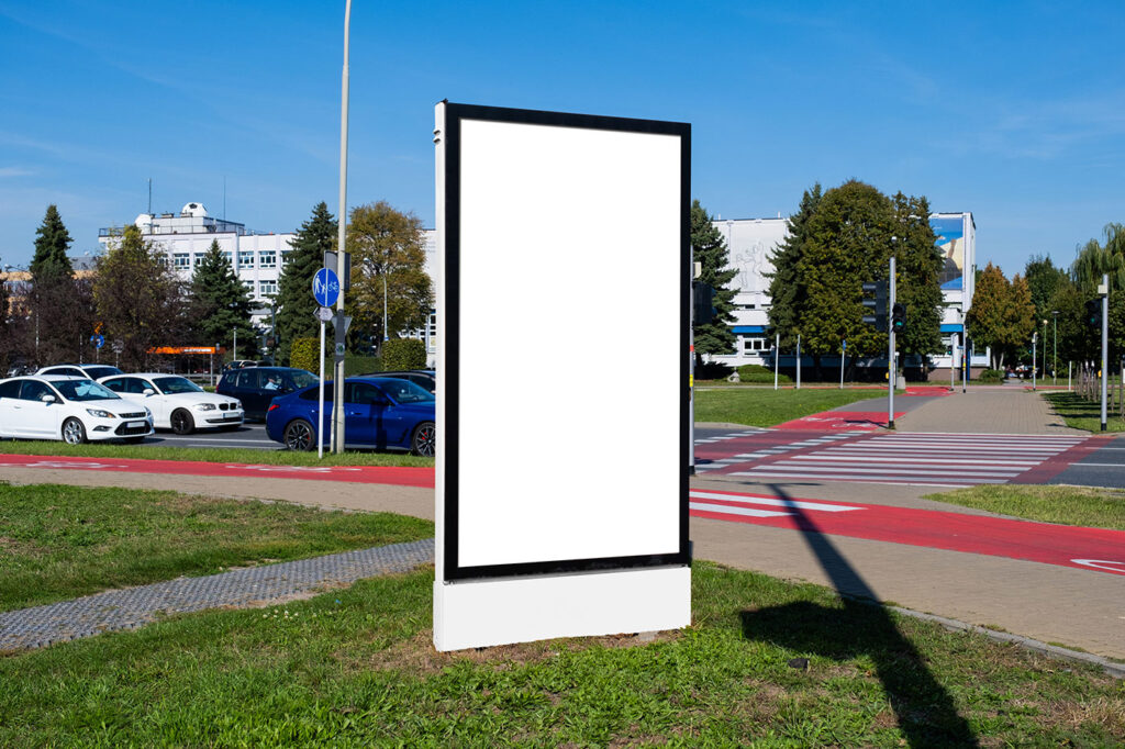 Sunny Citylight Display Mockup