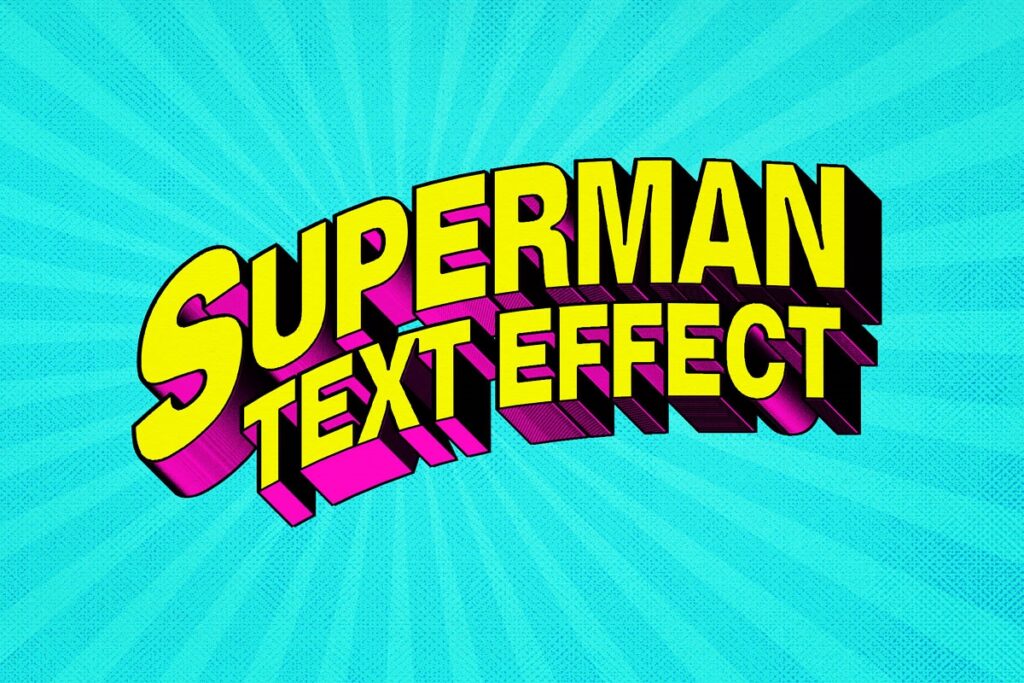 Superhero Comics Text Effect