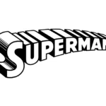 Superman 3D Wordmark Logo